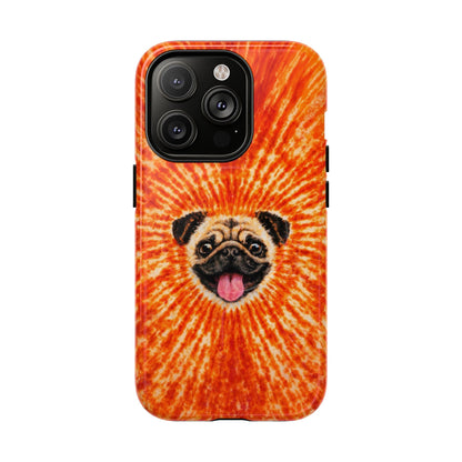 PUG DOG ORANGE MAGNETIC PHONE CASE - TLNT1604261