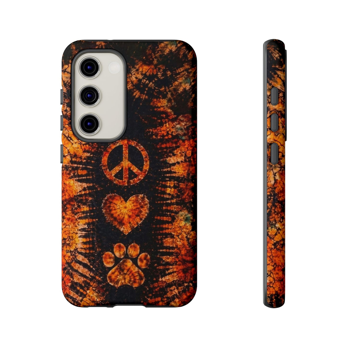 PEACE LOVE PAW PRINT VINTAGE  PHONE CASE  - TLHN2204264