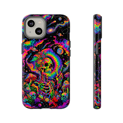 HIPPIE SKULL PSYCHEDELIC PHONE CASE  - TLNO2904262