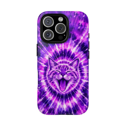 CAT PURPLE SWIRL PHONE CASE  - TLHN1504263