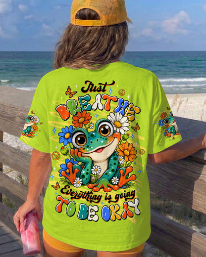 JUST BREATHE FROG ALL OVER PRINT - TLTW1906264