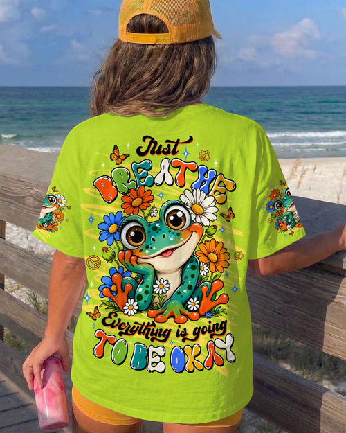 JUST BREATHE FROG ALL OVER PRINT - TLTW1906264