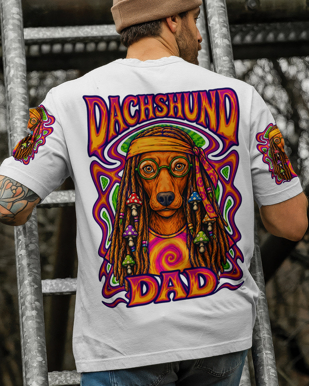 DACHSHUND DAD DOG ALL OVER PRINT - TLHN2705263
