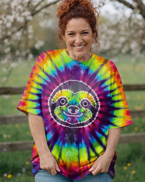 SLOTH COLORFUL SWIRL ALL OVER PRINT  - TLTW0704263