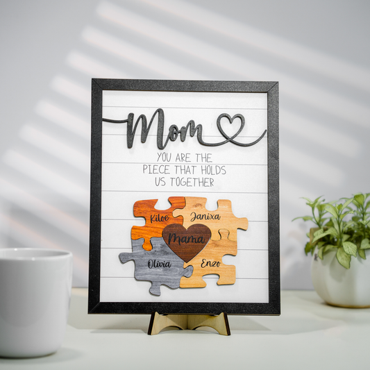 Mother's Day Personalized Mom Puzzle Sign