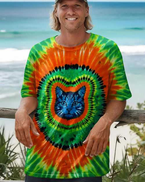 FUNNY CAT SWIRL ALL OVER PRINT - TLTW2205263