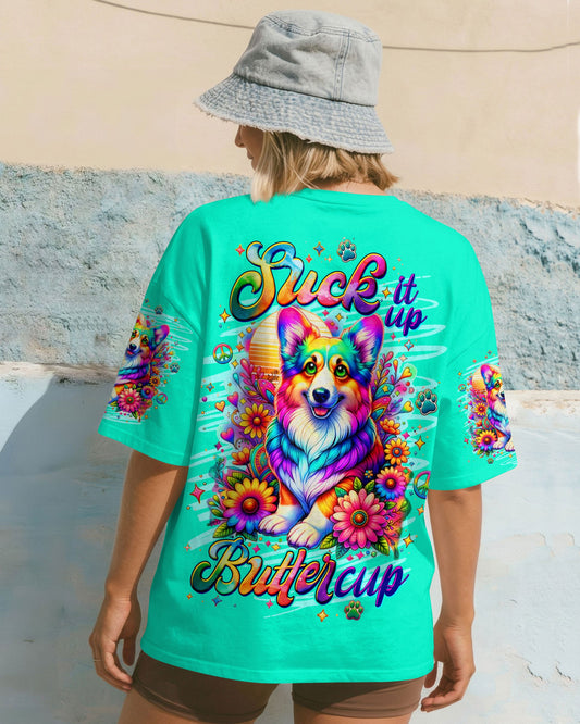 SUCK IT UP BUTTERCUP CORGI DOG ALL OVER PRINT - TLTW0906262