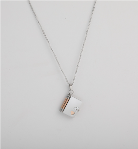 Personalized Book Necklace