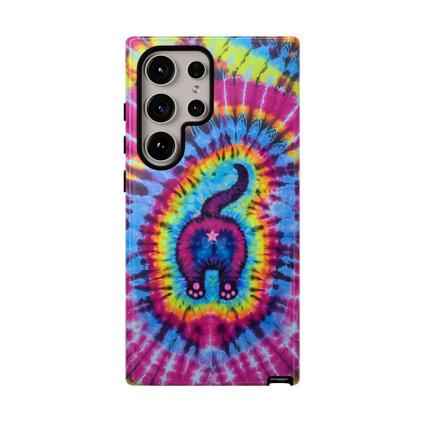 CAT COLORFUL SWIRL PATTERN PHONE CASE - TLTW1404263