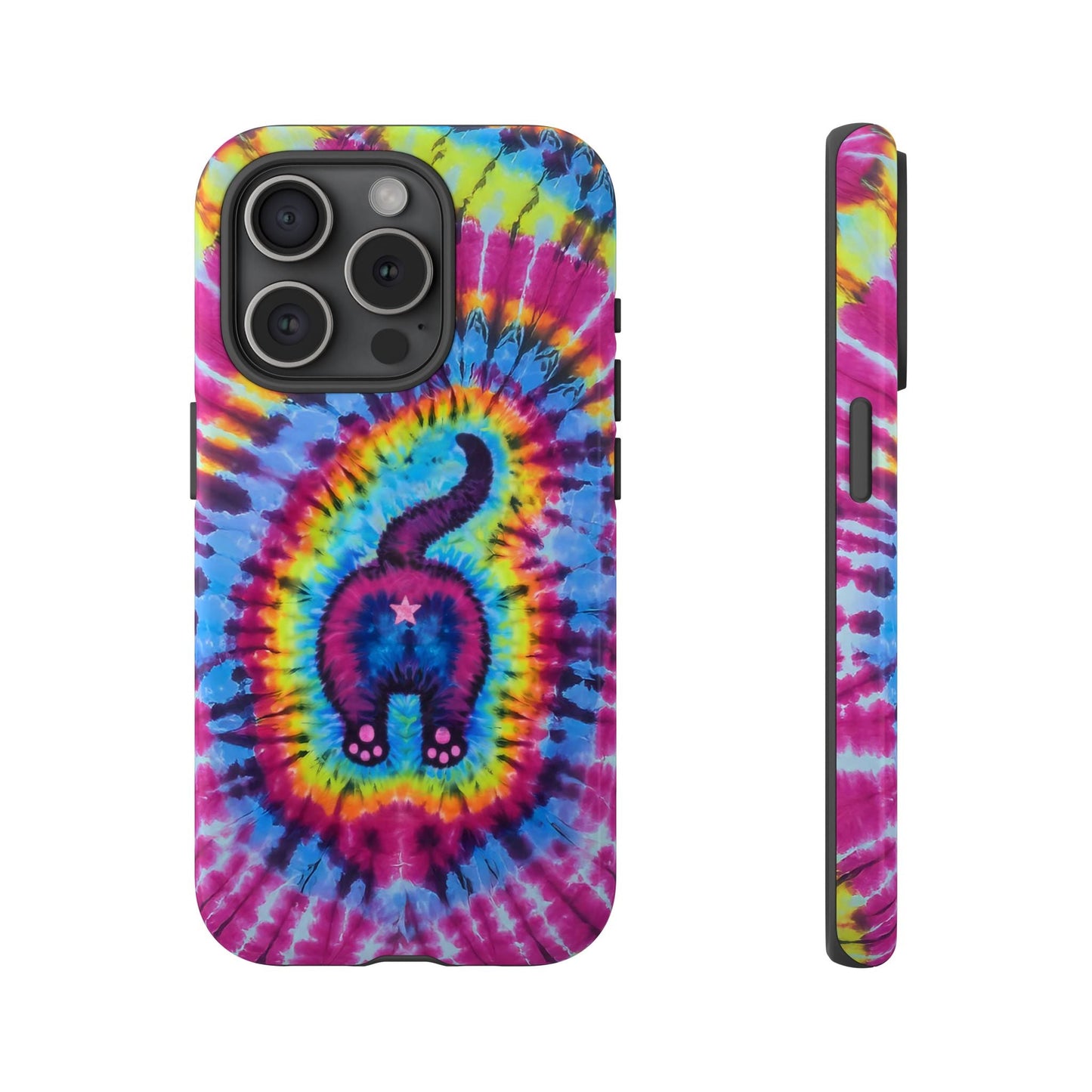 CAT COLORFUL SWIRL PATTERN PHONE CASE - TLTW1404263