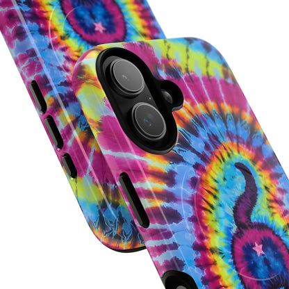 CAT COLORFUL SWIRL PATTERN MAGNETIC PHONE CASE - TLTW1404263