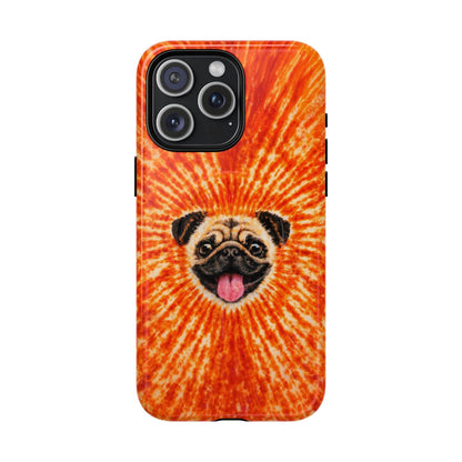 PUG DOG ORANGE MAGNETIC PHONE CASE - TLNT1604261