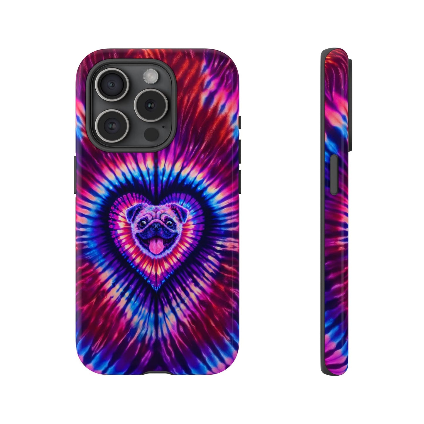 PUG DOG HEART SWIRL PHONE CASE  - TLTW1104264