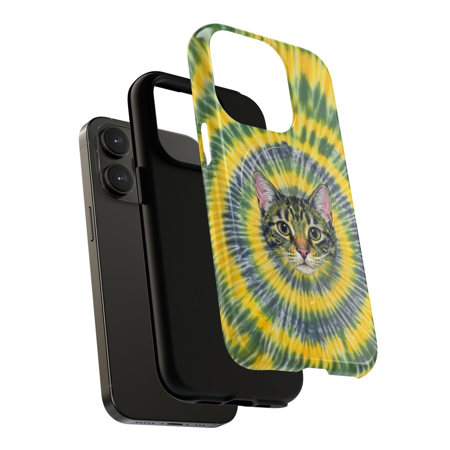 FUNNY CAT SWIRL MAGNETIC PHONE CASE - TLNT1604263