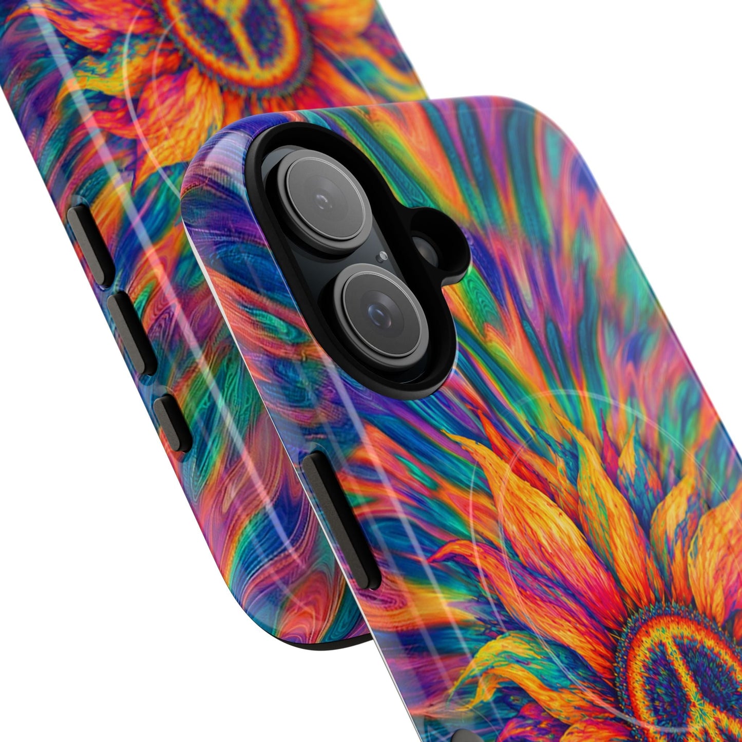 SUNFLOWER PEACE BURST MAGNETIC PHONE CASE - TLTW2906268
