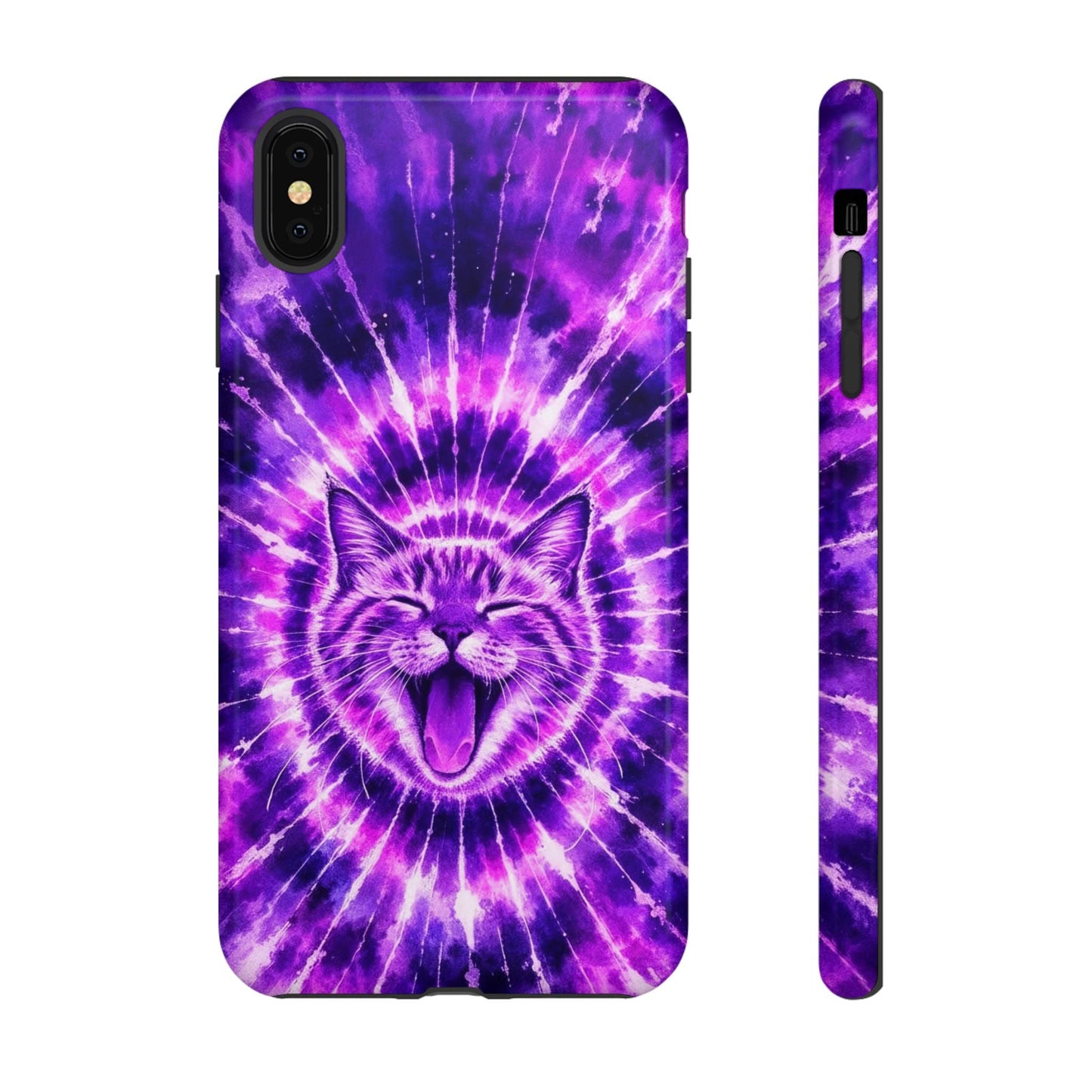 CAT PURPLE SWIRL PHONE CASE  - TLHN1504263