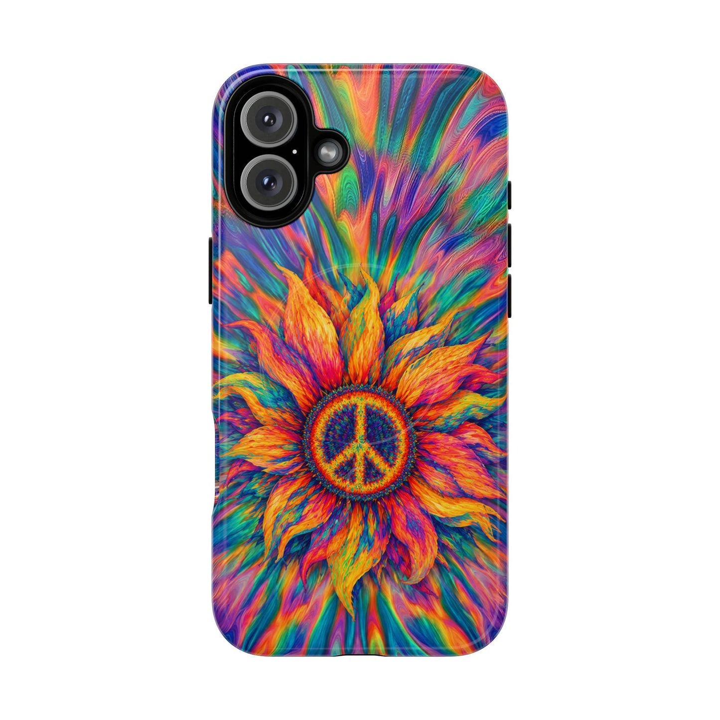SUNFLOWER PEACE BURST MAGNETIC PHONE CASE - TLTW2906268