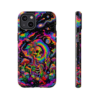 HIPPIE SKULL PSYCHEDELIC PHONE CASE  - TLNO2904262