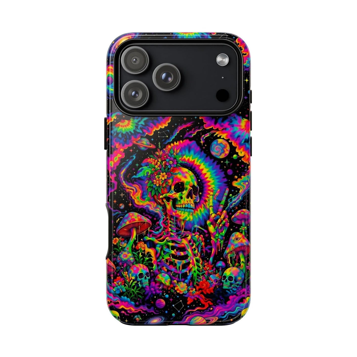 HIPPIE SKULL PSYCHEDELIC PHONE CASE  - TLNO2904262