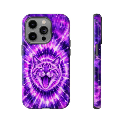 CAT PURPLE SWIRL PHONE CASE  - TLHN1504263