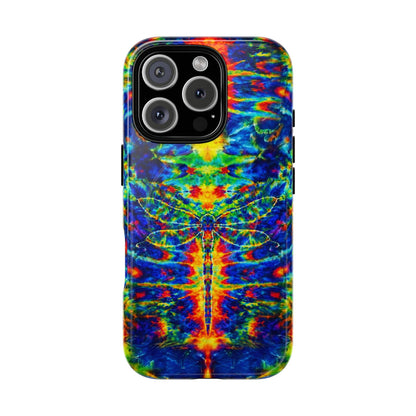 HIPPIE DRAGONFLY COLORFUL SWIRL MAGNETIC PHONE CASE - TLNT1105261