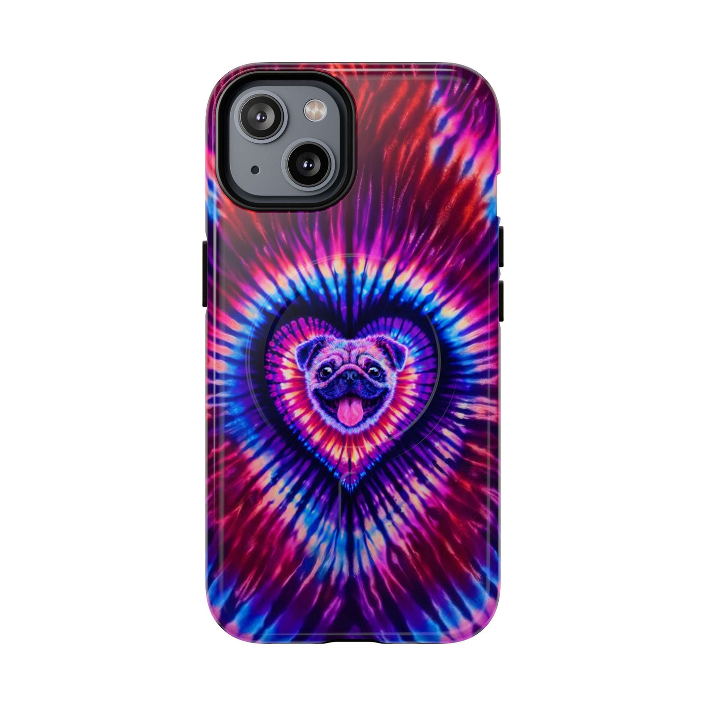 PUG DOG HEART MAGNETIC PHONE CASE - TLTW1104264