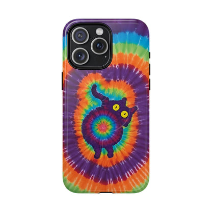 FUNNY CAT SWIRL MAGNETIC PHONE CASE - TLNO1604261