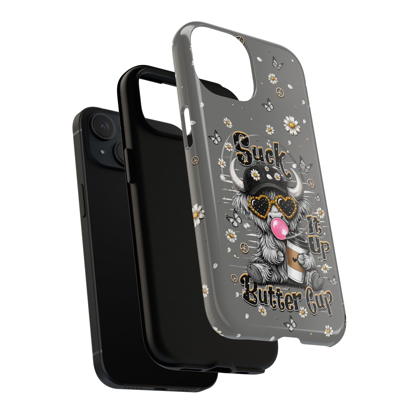 SUCK IT UP BUTTERCUP COW MAGNETIC PHONE CASE  - TLHN0806263