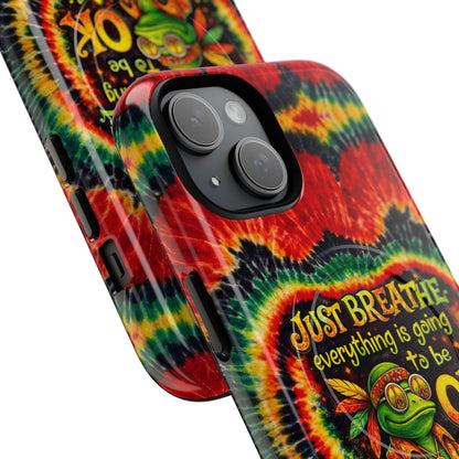 JUST BREATHE FROG SWIRL MAGNETIC PHONE CASE - KMTM2304262