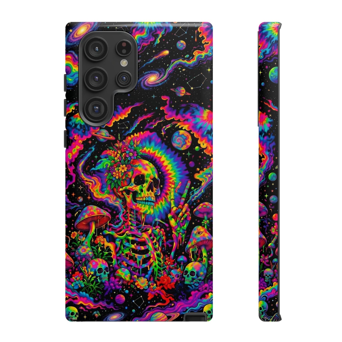 HIPPIE SKULL PSYCHEDELIC PHONE CASE  - TLNO2904262