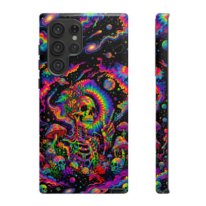 HIPPIE SKULL PSYCHEDELIC PHONE CASE  - TLNO2904262