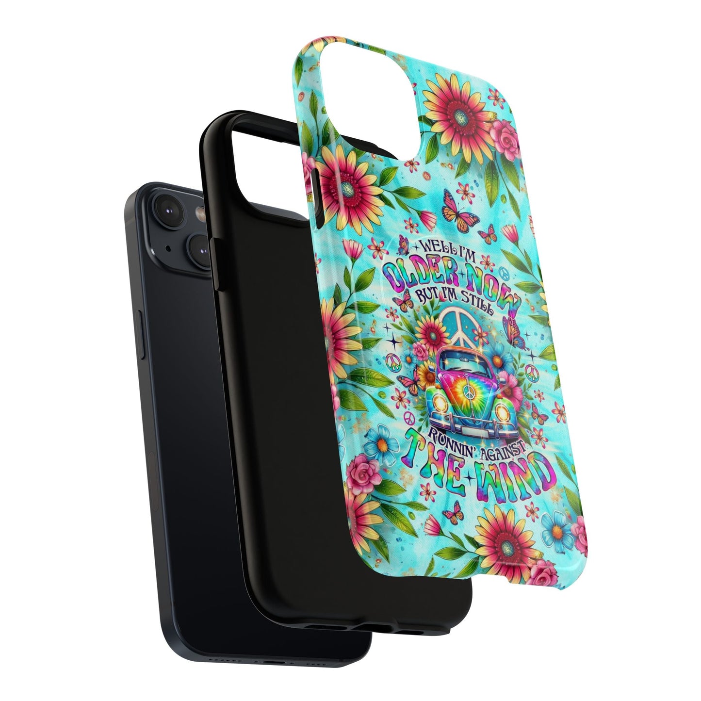 RUNNING AGAINST THE WIND CAR TIE DYE MAGNETIC PHONE CASE - TLNO1804254