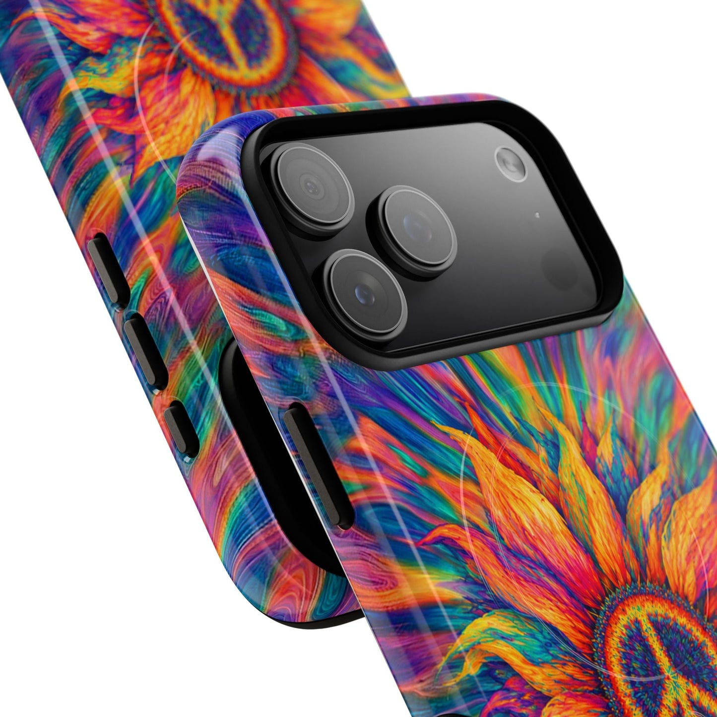 SUNFLOWER PEACE BURST MAGNETIC PHONE CASE - TLTW2906268