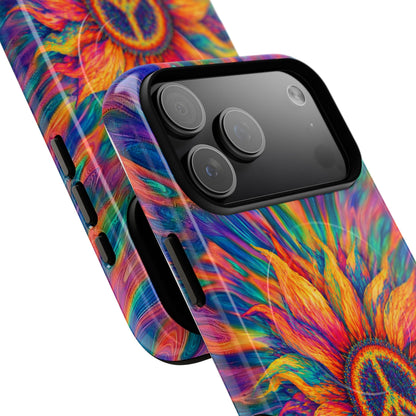 SUNFLOWER PEACE BURST MAGNETIC PHONE CASE - TLTW2906268