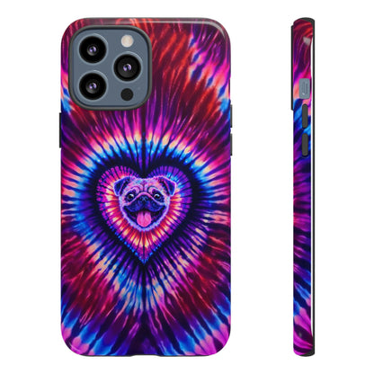 PUG DOG HEART SWIRL PHONE CASE  - TLTW1104264