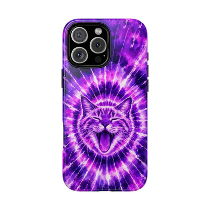 CAT PURPLE SWIRL PHONE CASE  - TLHN1504263