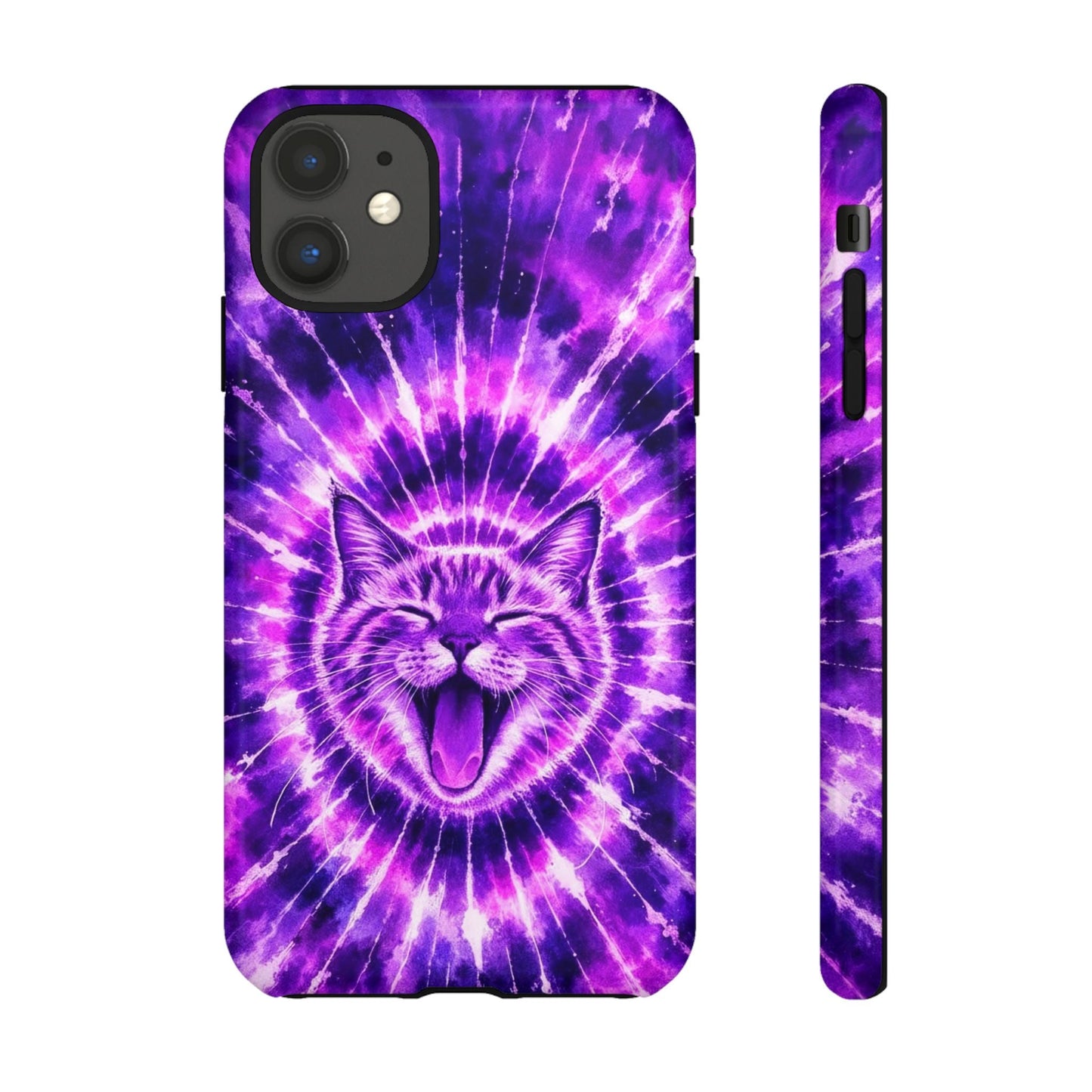 CAT PURPLE SWIRL PHONE CASE  - TLHN1504263