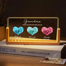 Load image into Gallery viewer, Birthstone Constellations Custom Acrylic LED Night Light, Gift For Grandma, Mother&#39;s Day Gift

