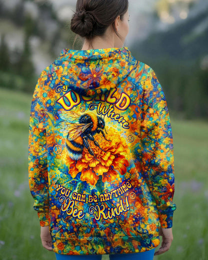IN A WORLD WHERE YOU CAN BE ANYTHING BEE KIND ALL OVER PRINT  - TLTW0604262