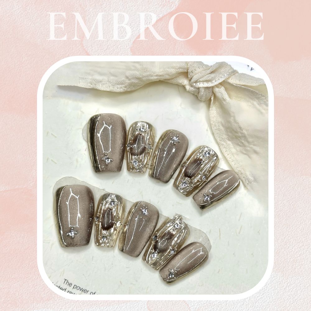 Glorious Goddess Hand-painted Press On Nails