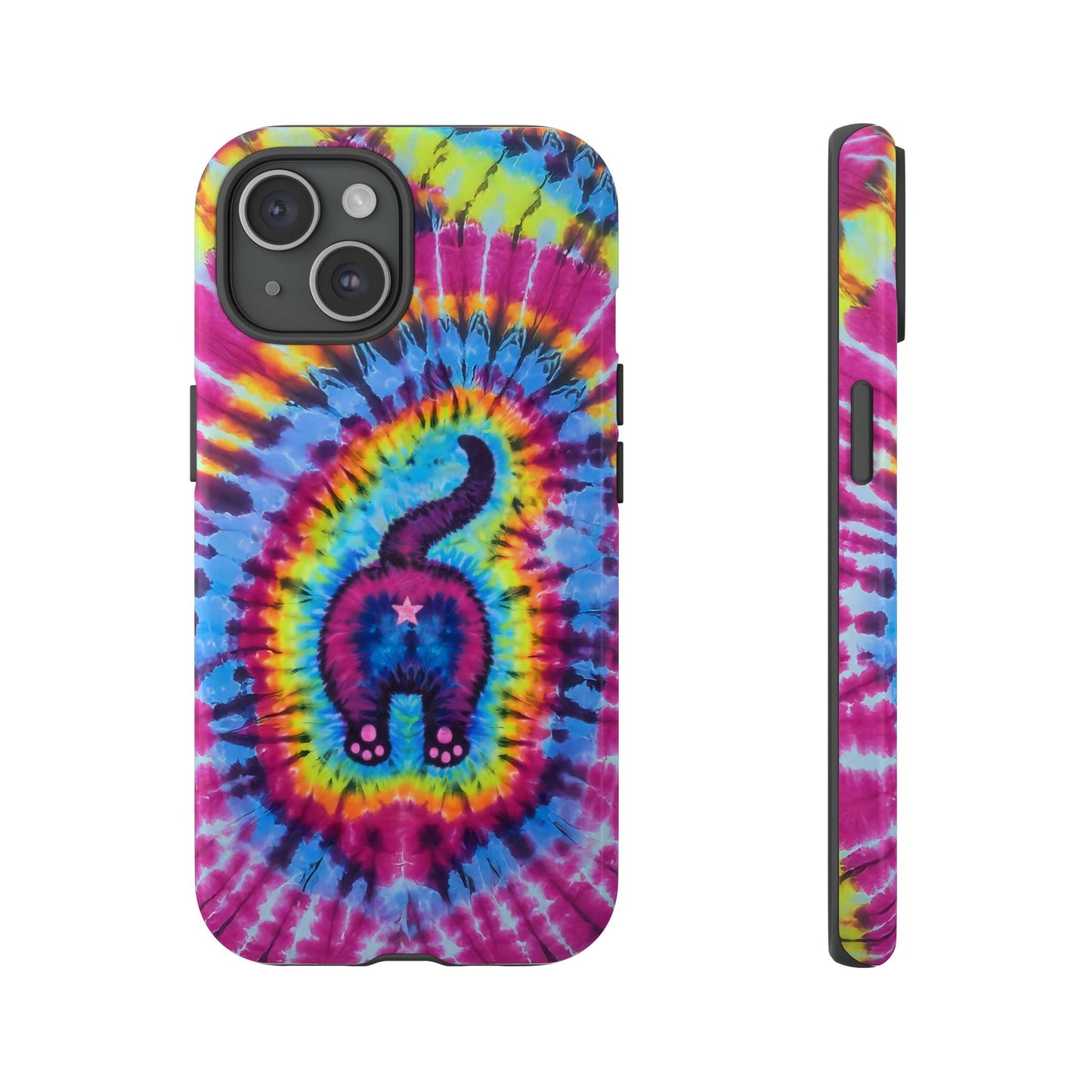 CAT COLORFUL SWIRL PATTERN PHONE CASE - TLTW1404263