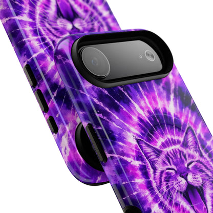 CAT PURPLE SWIRL MAGNETIC PHONE CASE  - TLHN1504263