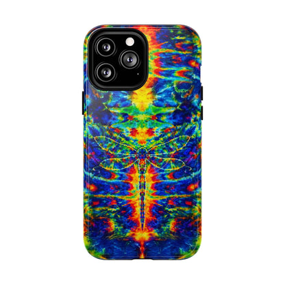 HIPPIE DRAGONFLY COLORFUL SWIRL MAGNETIC PHONE CASE - TLNT1105261