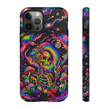 HIPPIE SKULL PSYCHEDELIC PHONE CASE  - TLNO2904262