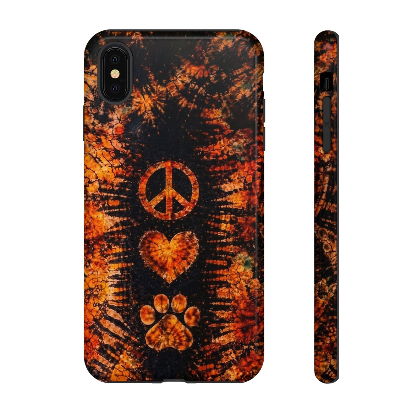 PEACE LOVE PAW PRINT VINTAGE  PHONE CASE  - TLHN2204264