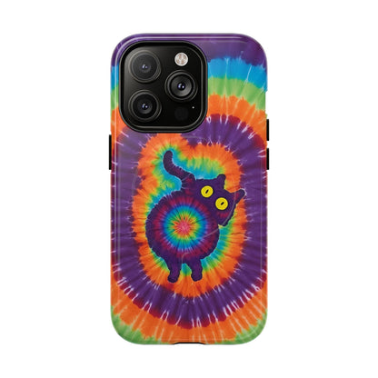 FUNNY CAT SWIRL MAGNETIC PHONE CASE - TLNO1604261