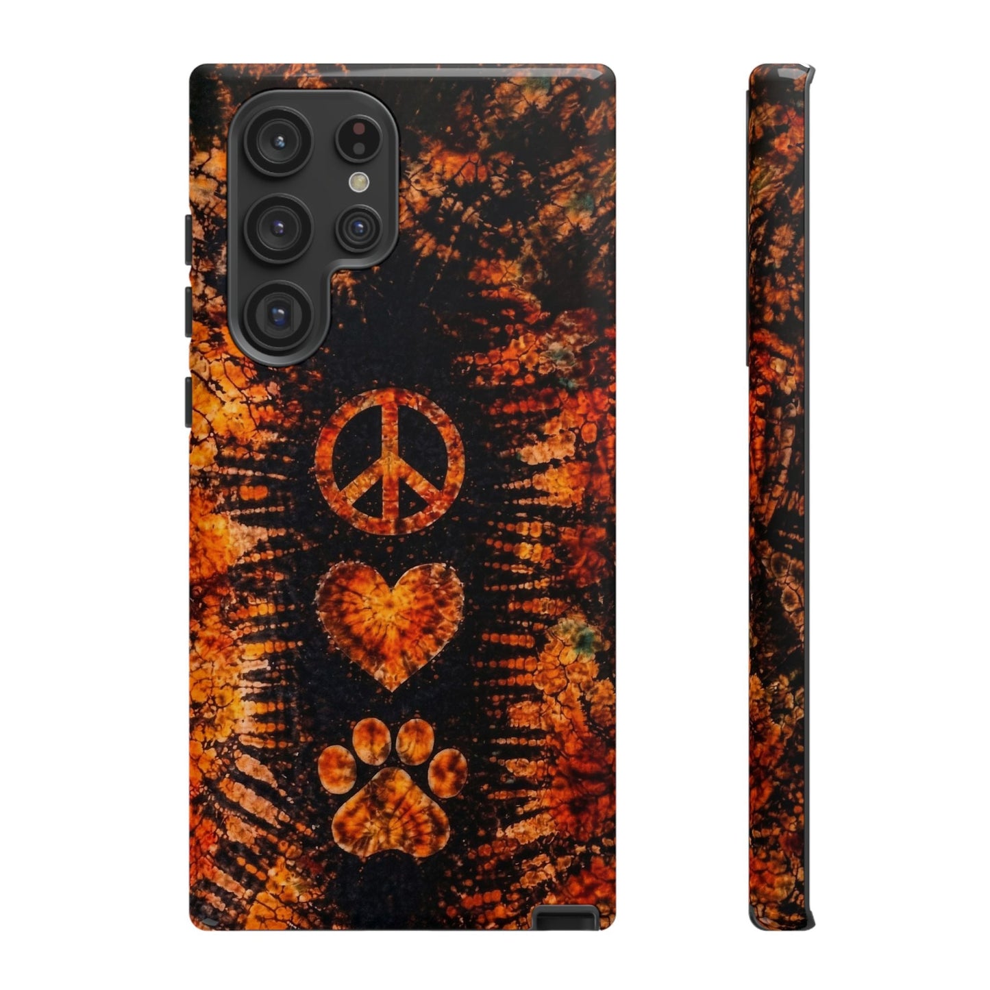PEACE LOVE PAW PRINT VINTAGE  PHONE CASE  - TLHN2204264