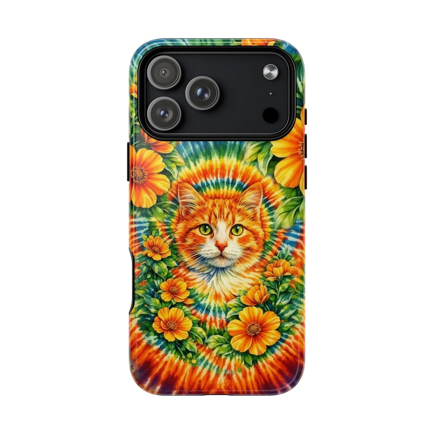 FLORAL CAT SWIRL  MAGNETIC PHONE CASE - TLHG2204264
