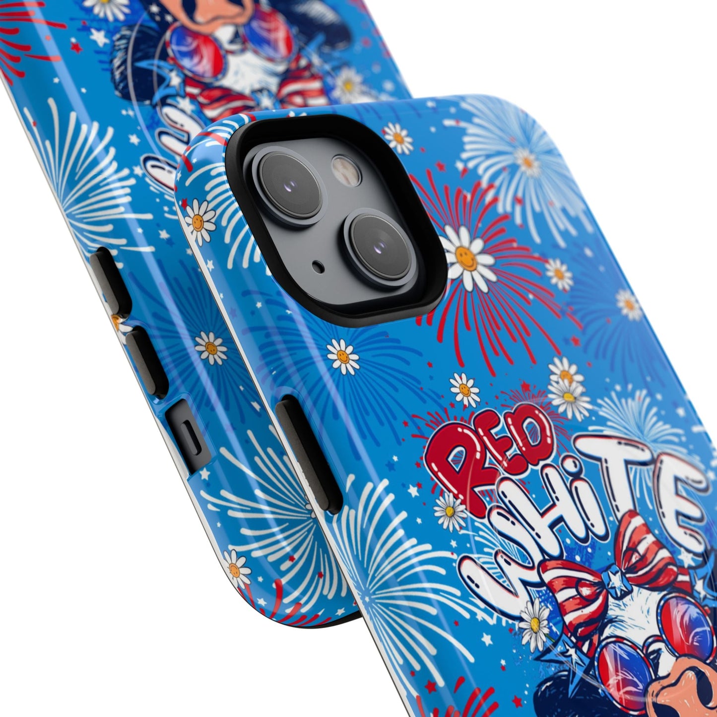 RED WHITE AND MOOO COW MAGNETIC PHONE CASE  - TY1306262