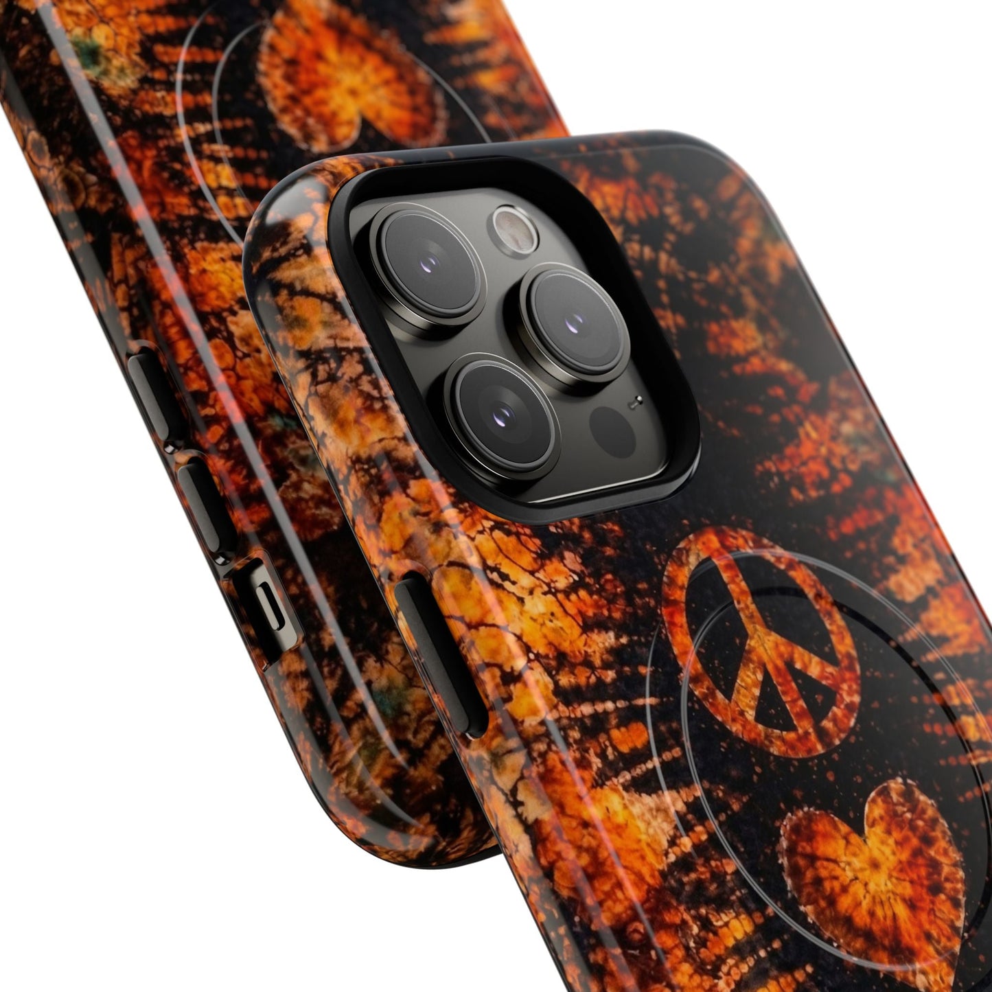 PEACE LOVE PAW PRINT VINTAGE MAGNETIC  PHONE CASE  - TLHN2204264